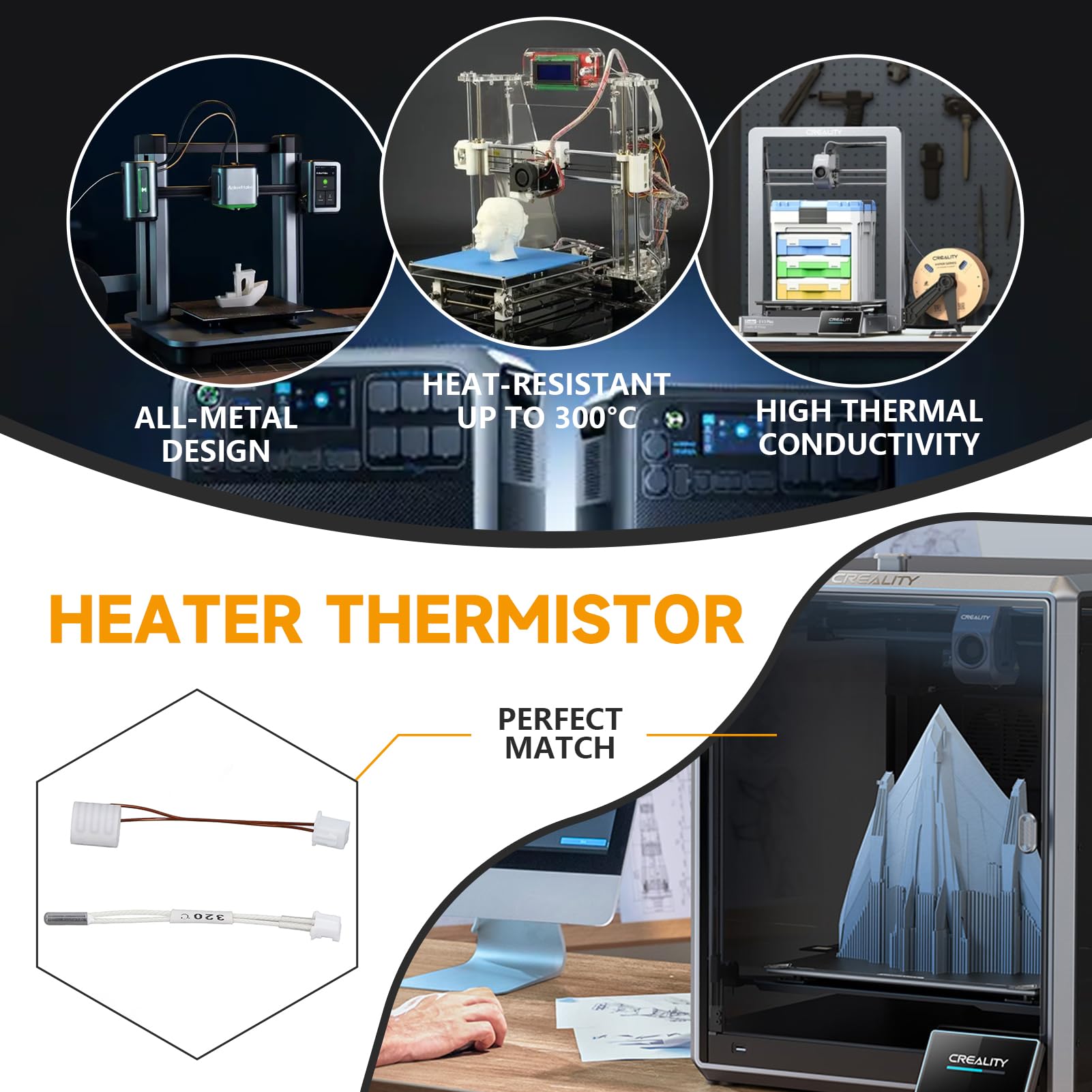 Sensor de Temperatura con Term - Creality Printer K1 reseña y precio